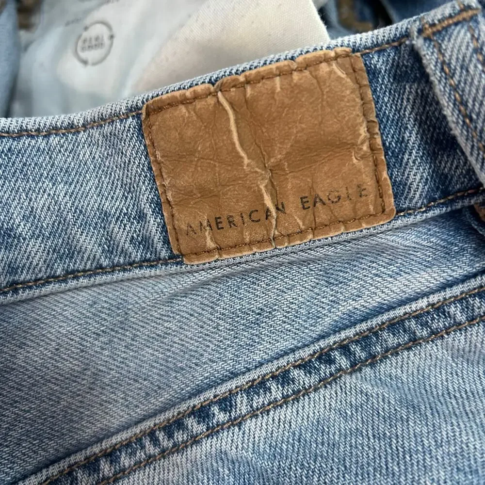 American Eagle Jeans Womens 0 (26x29.5) Baggy Distressed Low Rise Skater Grunge